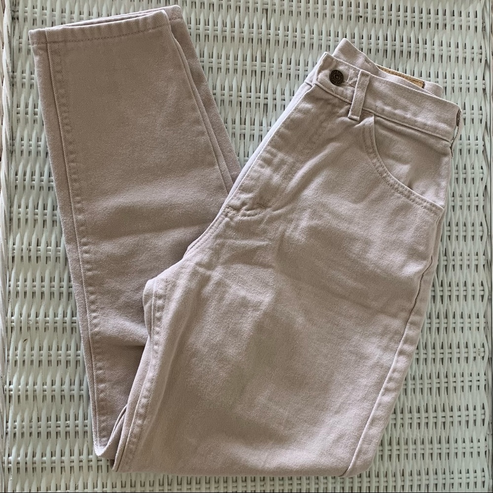 Lee Cream Khaki High Rise Jeans